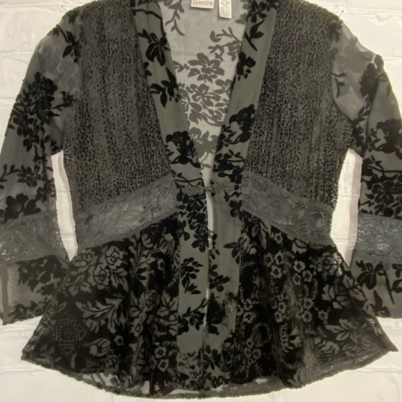 NWOT Chico’s Black Jacket - Picture 7 of 11